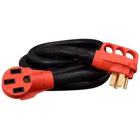 VALTERRA 50A EXTENSION CORD W/HDL, 15FT, RED, BOXED A10-5015EH